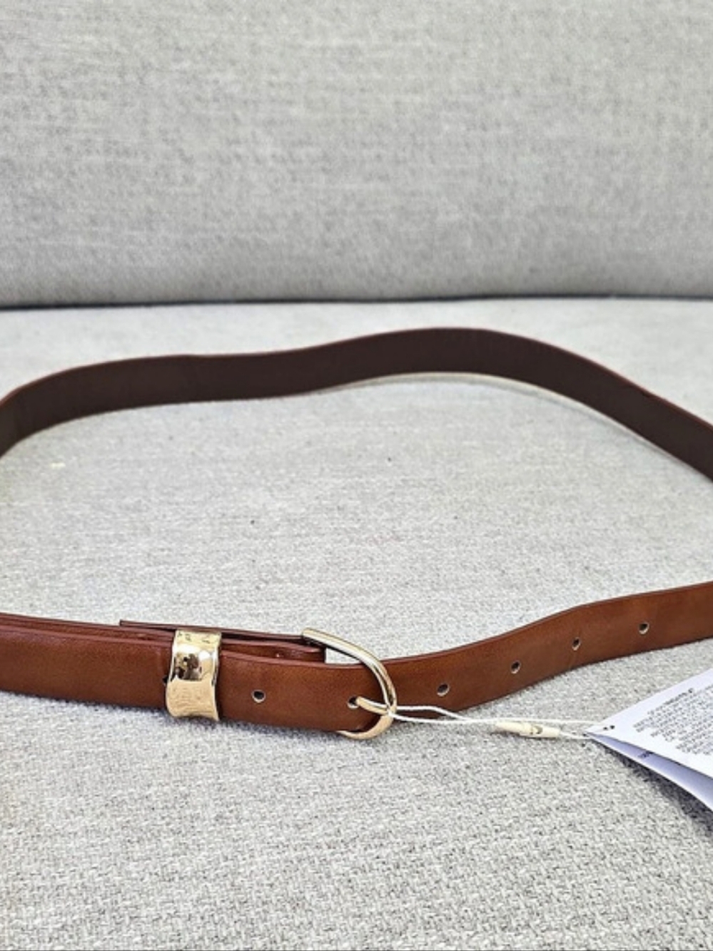 Zara Leather Belt in Brown